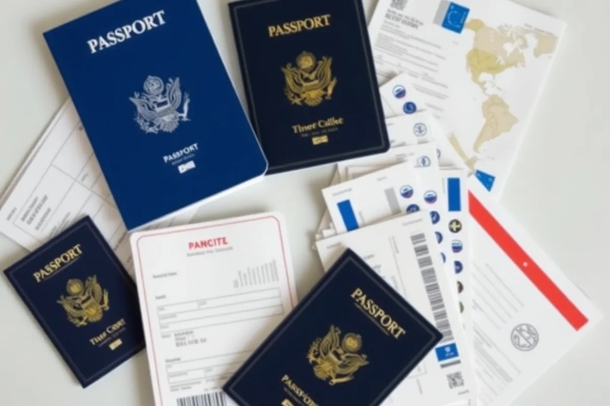 Packing list on a notepad beside a folded map